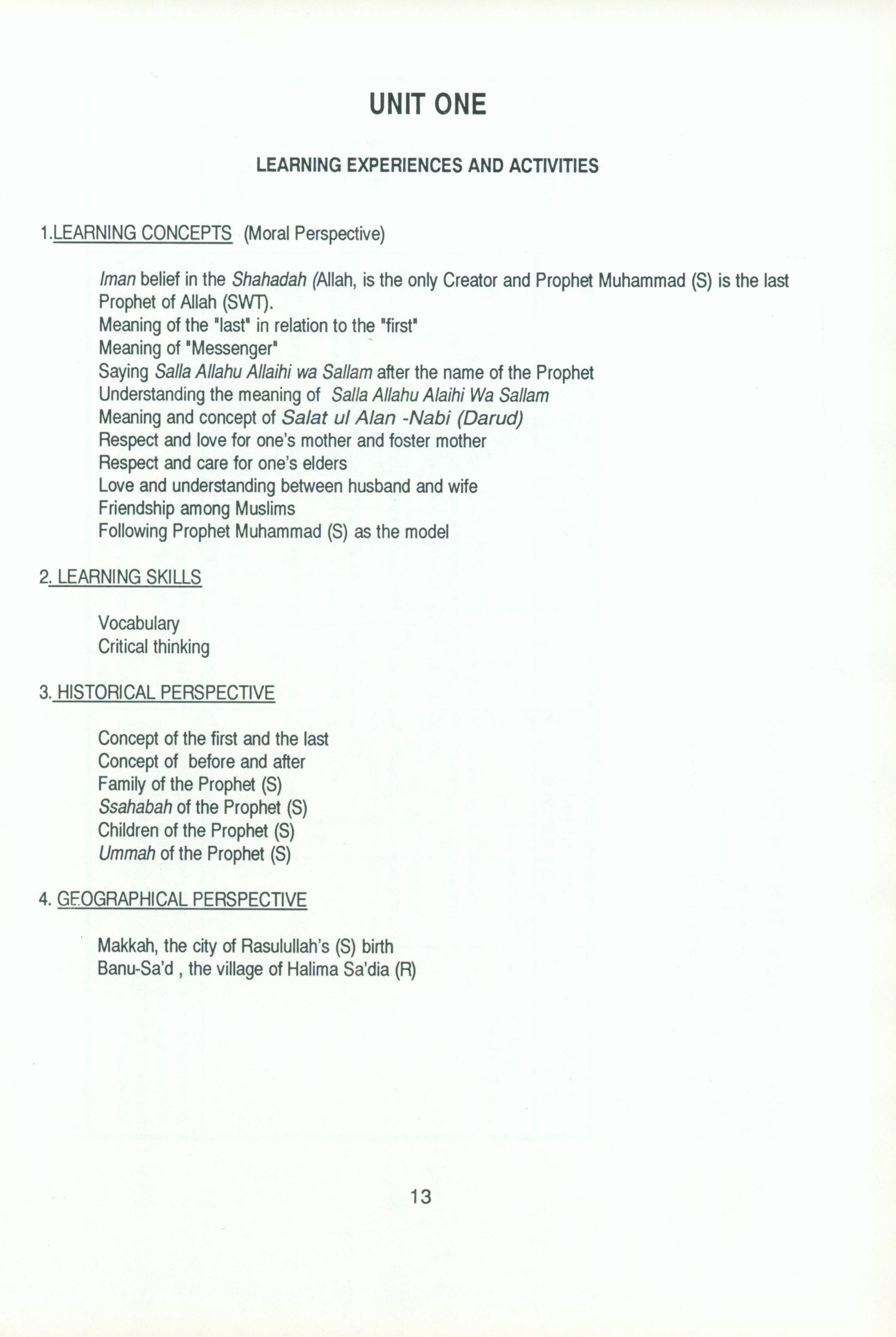 IQRA' Kindergarten Curriculum Volume 2 - Sirah of Rasulullah
