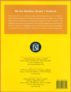 We Are Muslims Textbook Grade 1