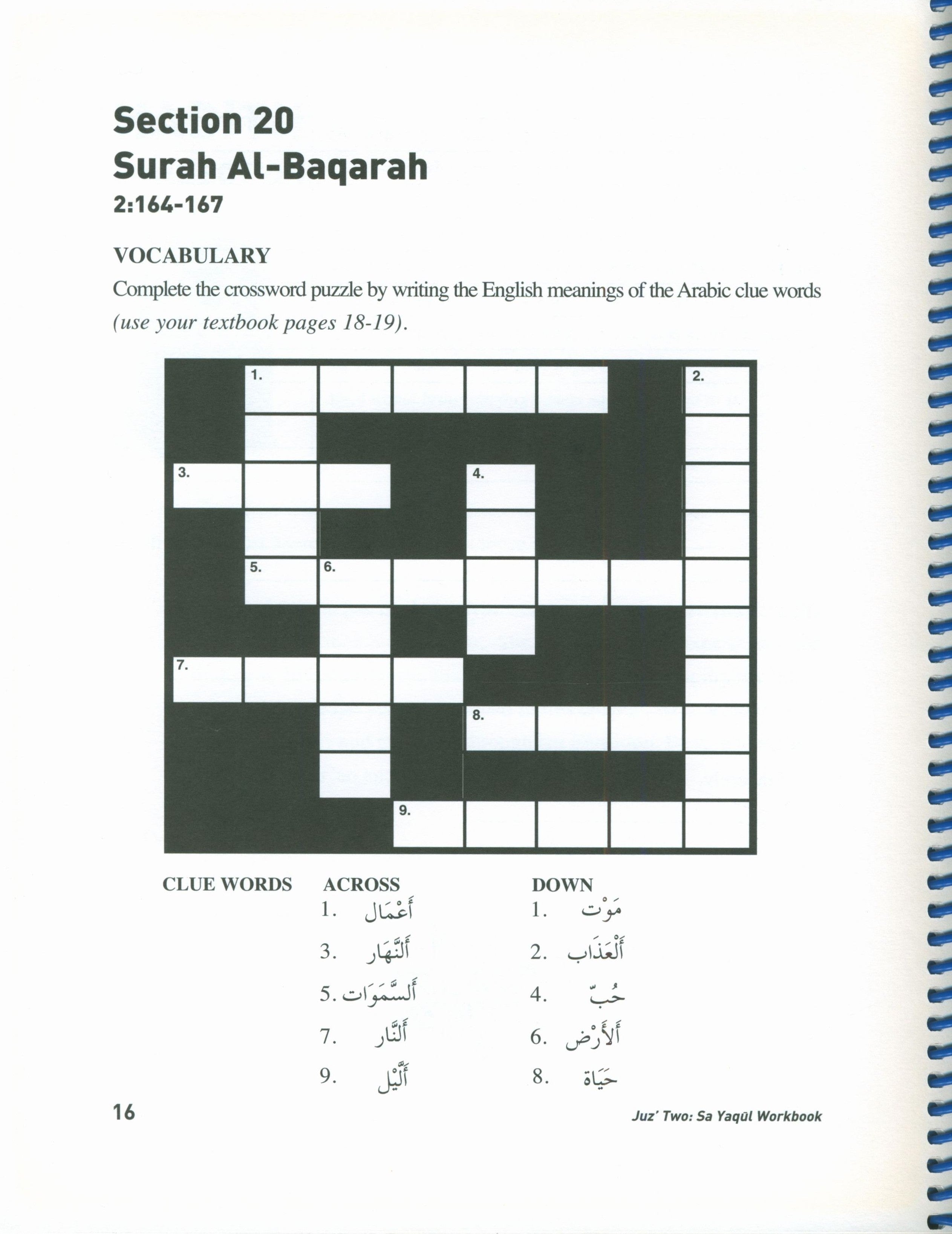 الجزء الثاني: سَيَقُولُ (كتاب التمارين)