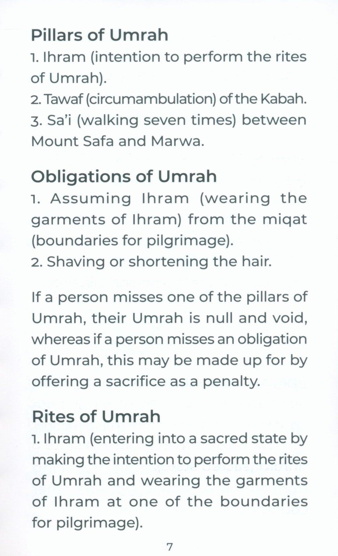 An Illustrated Step by Step Guide on How to Perform Umrah