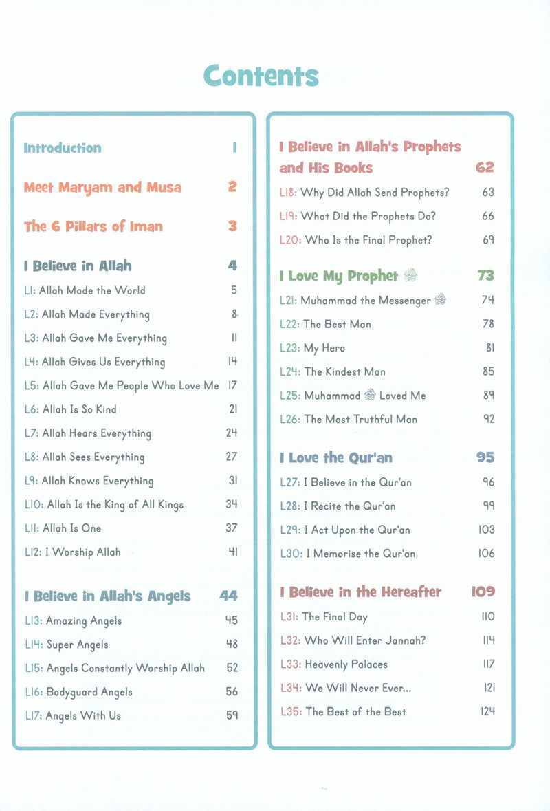 Iman & Tazkiyah – Level 1 (4+ years)