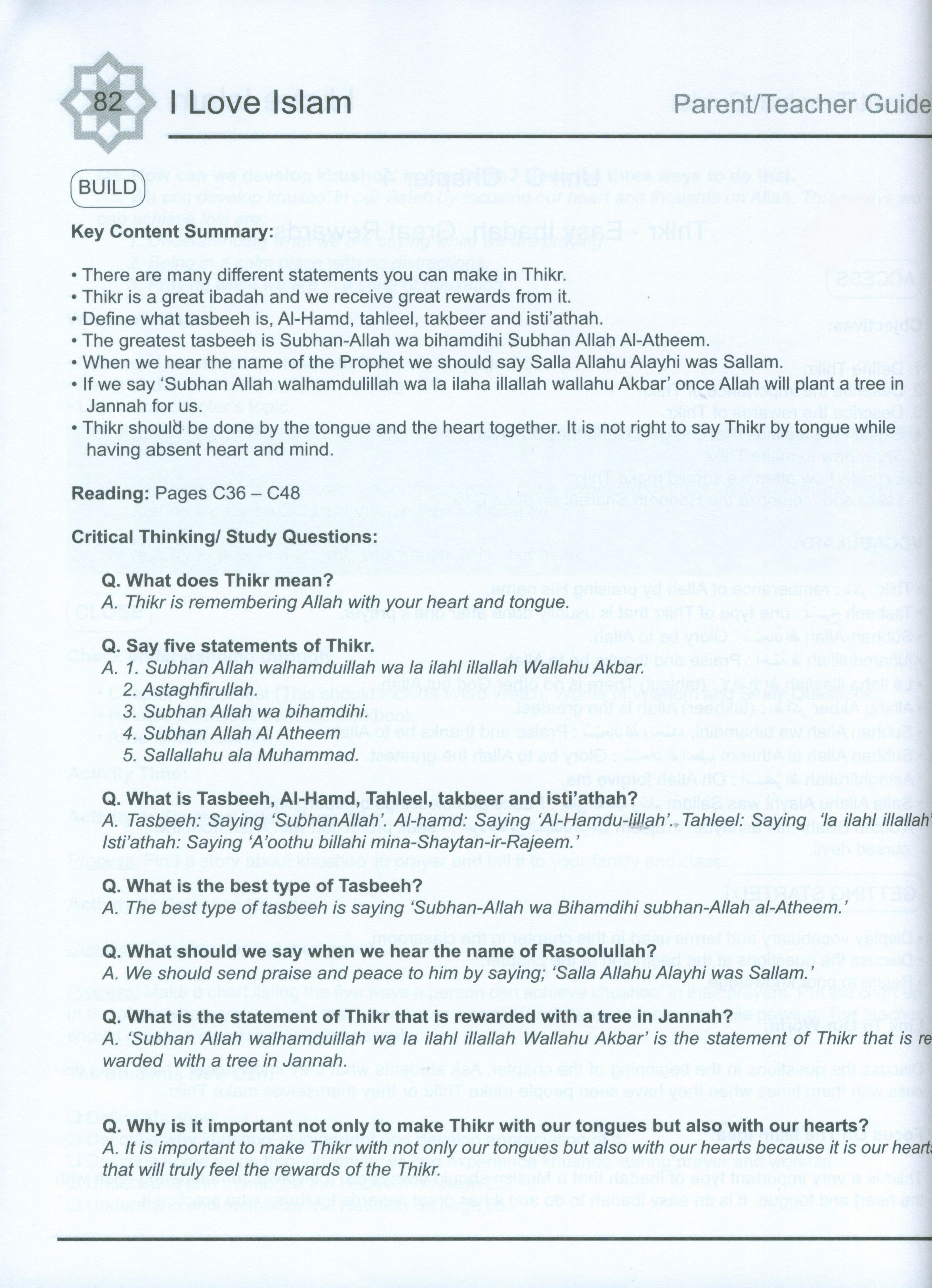 I Love Islam Weekend Edition Teacher / Parent Guide 3
