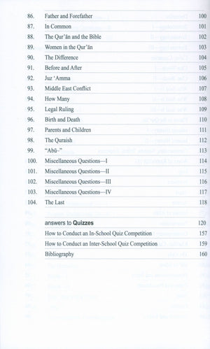 Quiz Book on Islam