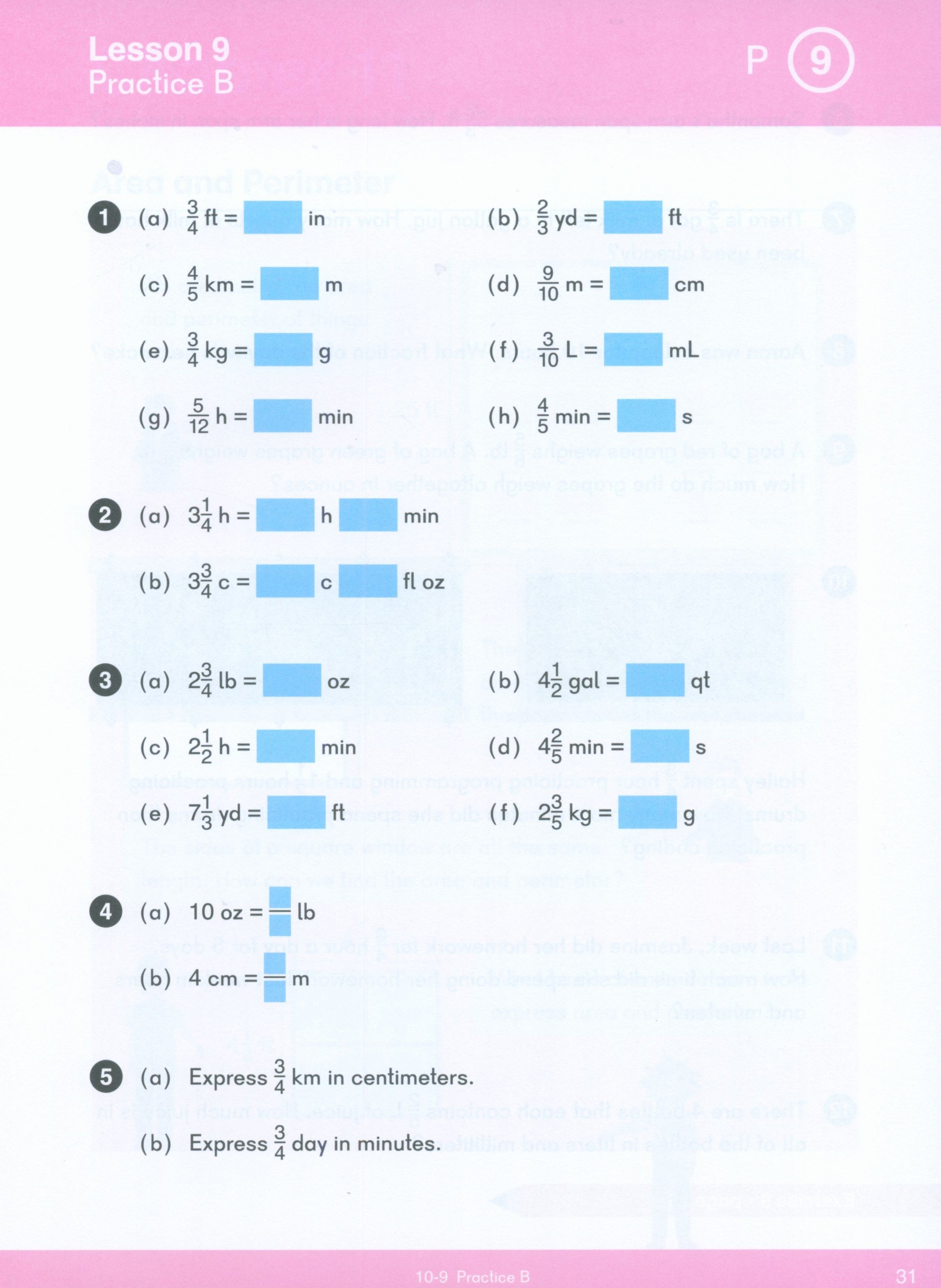 كتاب أبعاد الرياضيات 4B