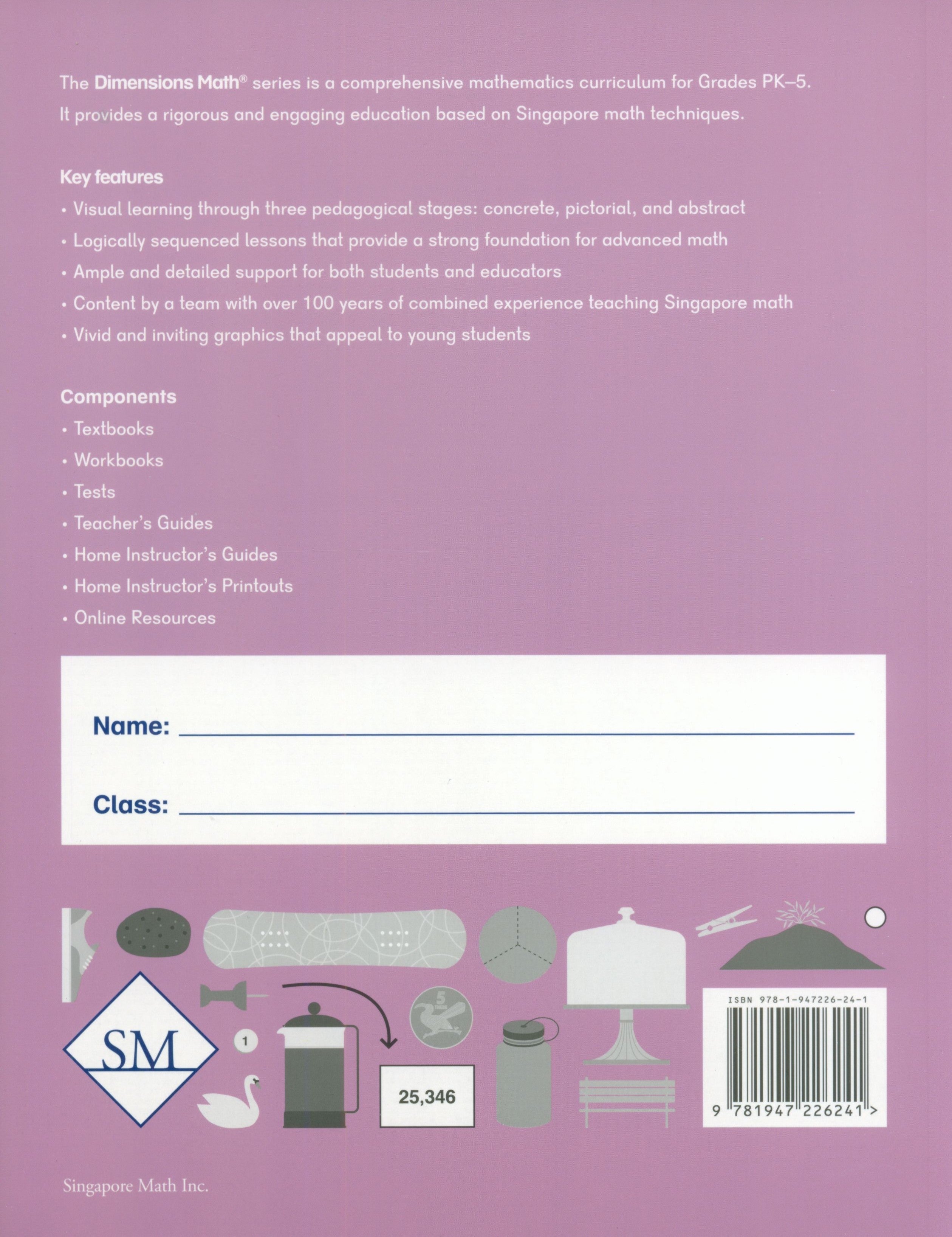 كتاب الأبعاد في الرياضيات 4A