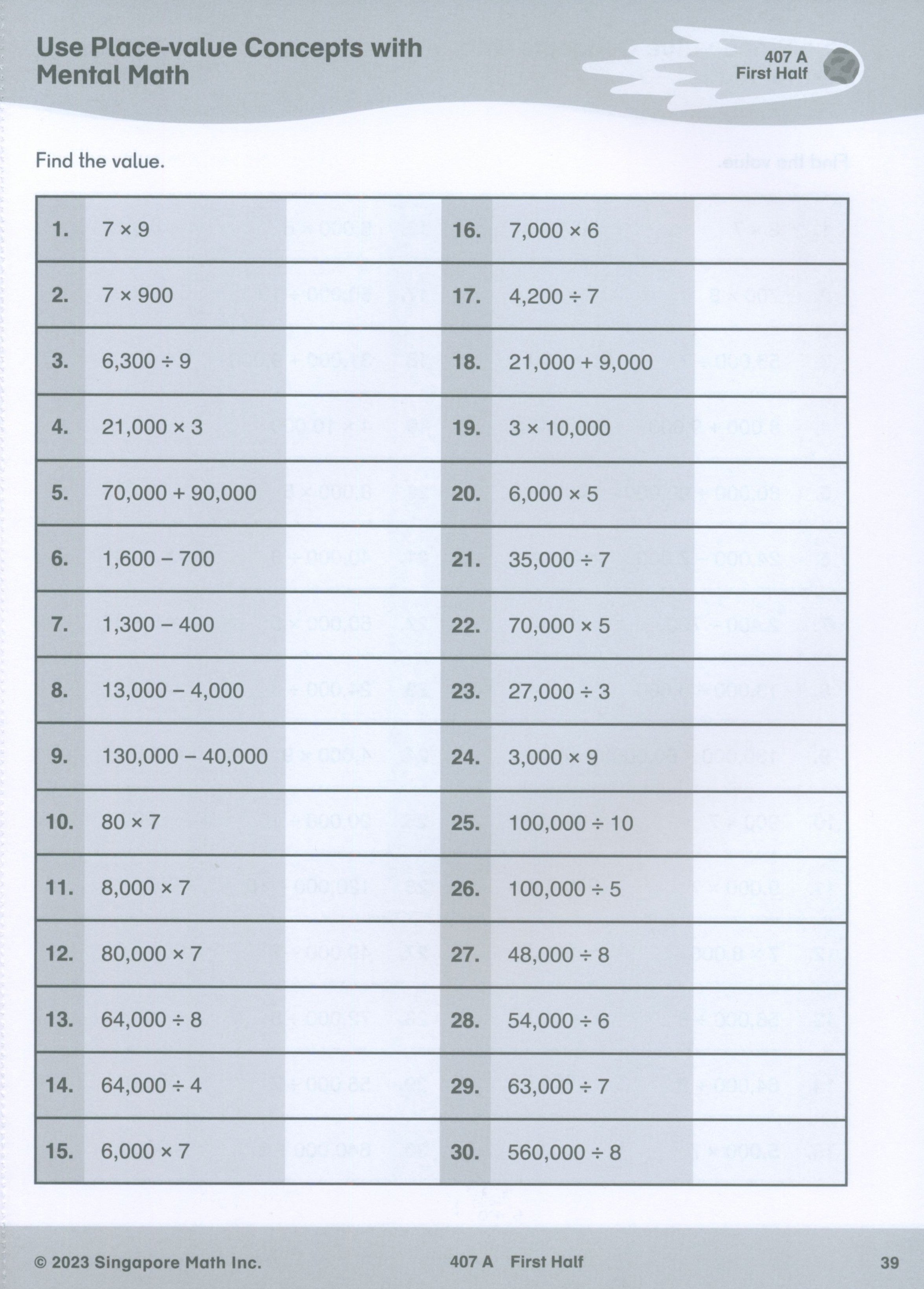 Singapore Math® Sprints 4