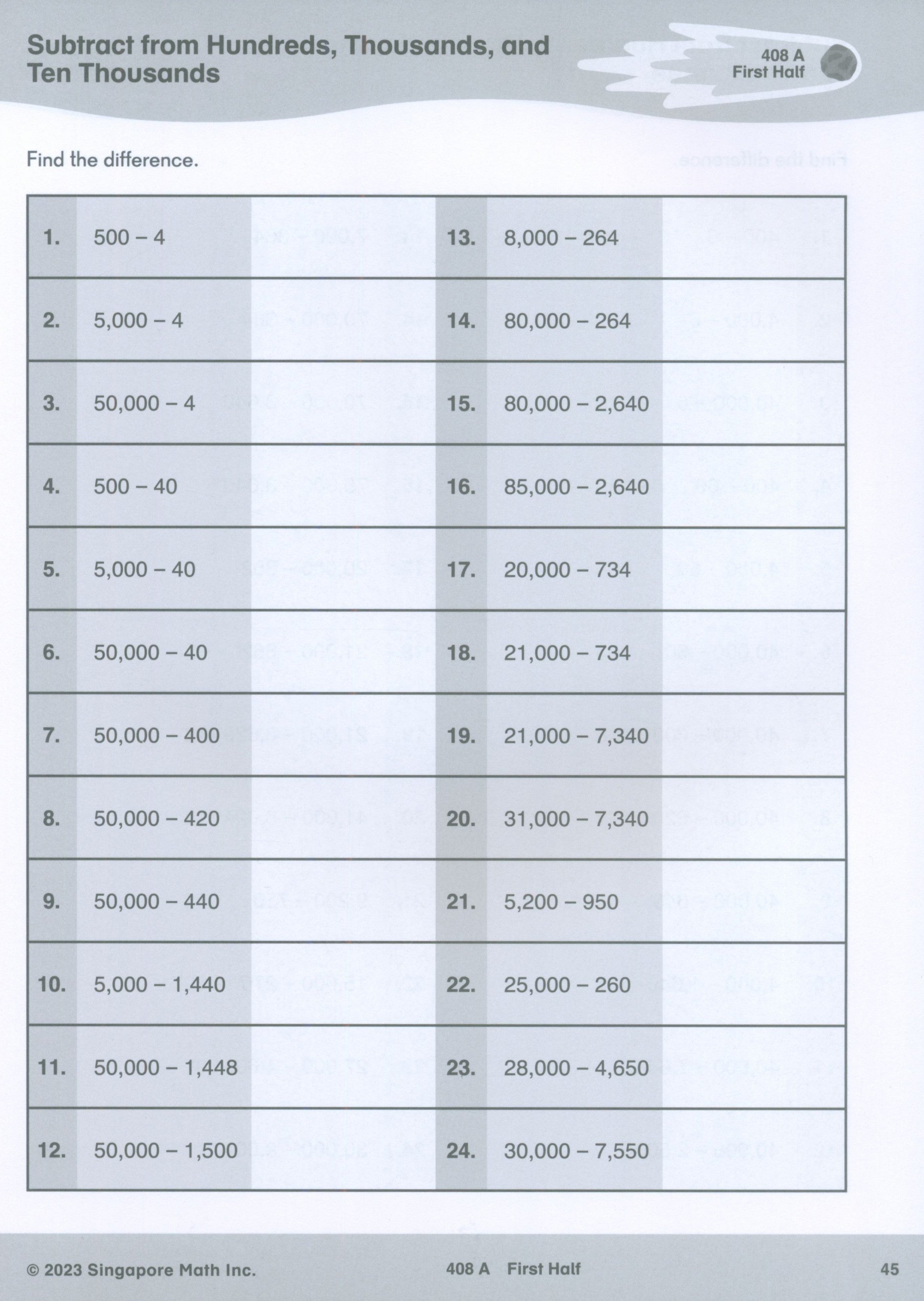 Singapore Math® Sprints 4