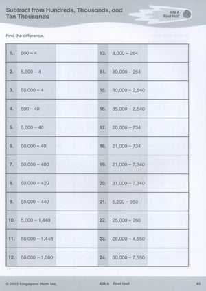 Singapore Math® Sprints 4