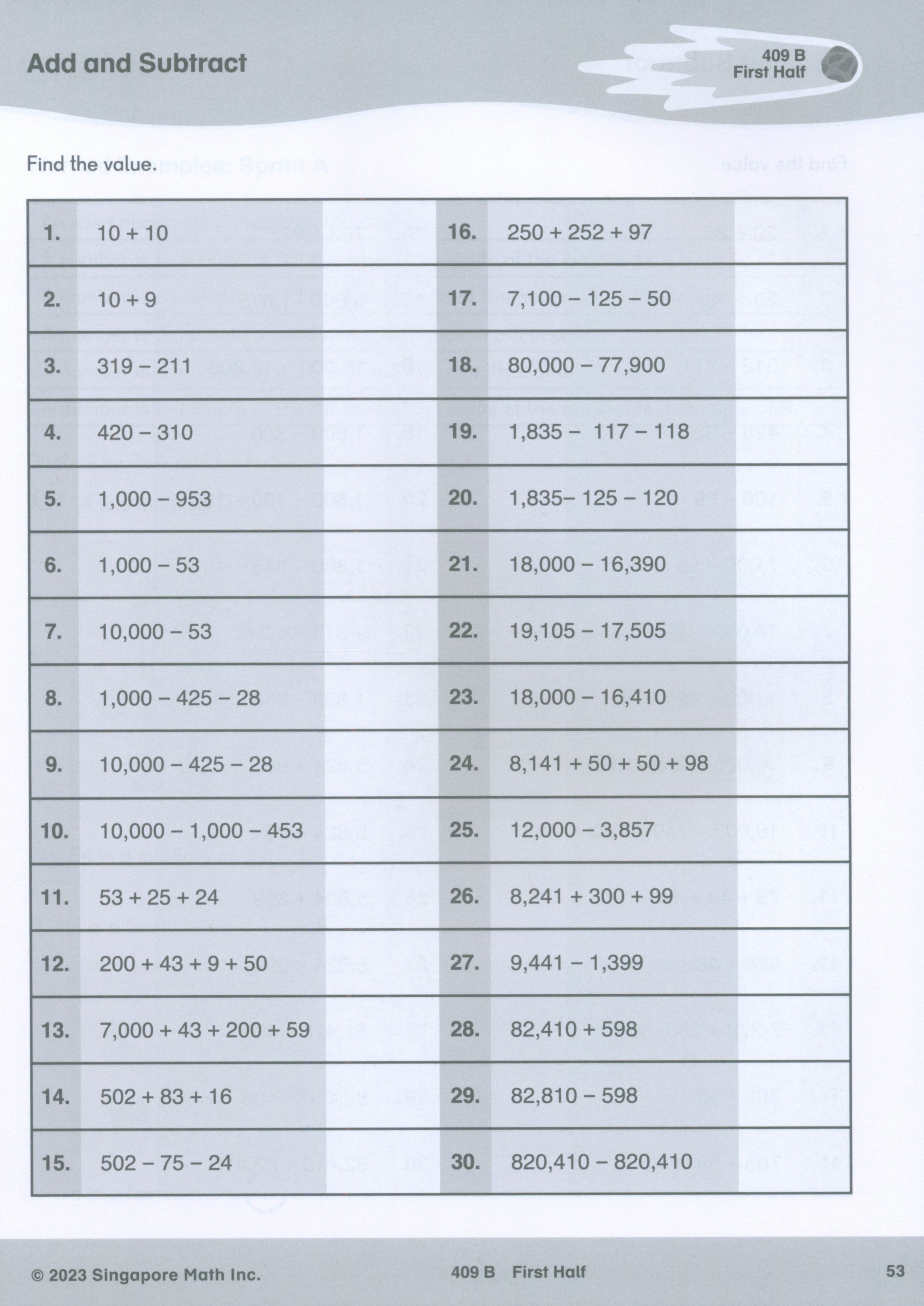 Singapore Math® Sprints 4
