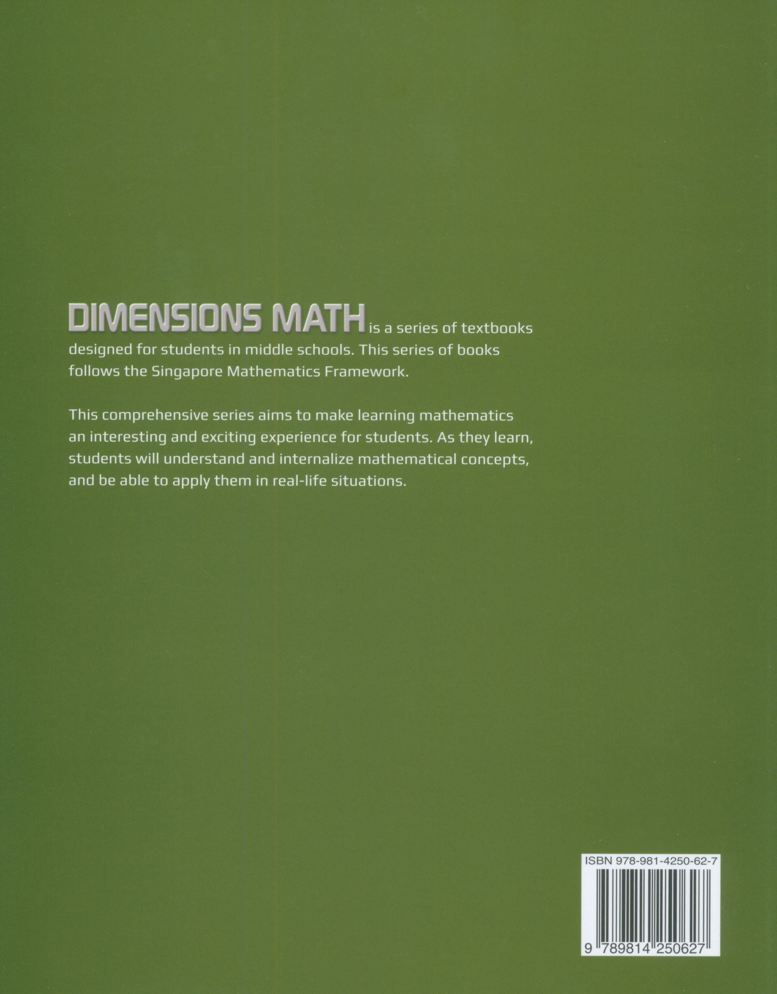 كتاب Dimensions Math المدرسي 8A