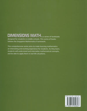 كتاب Dimensions Math المدرسي 8A