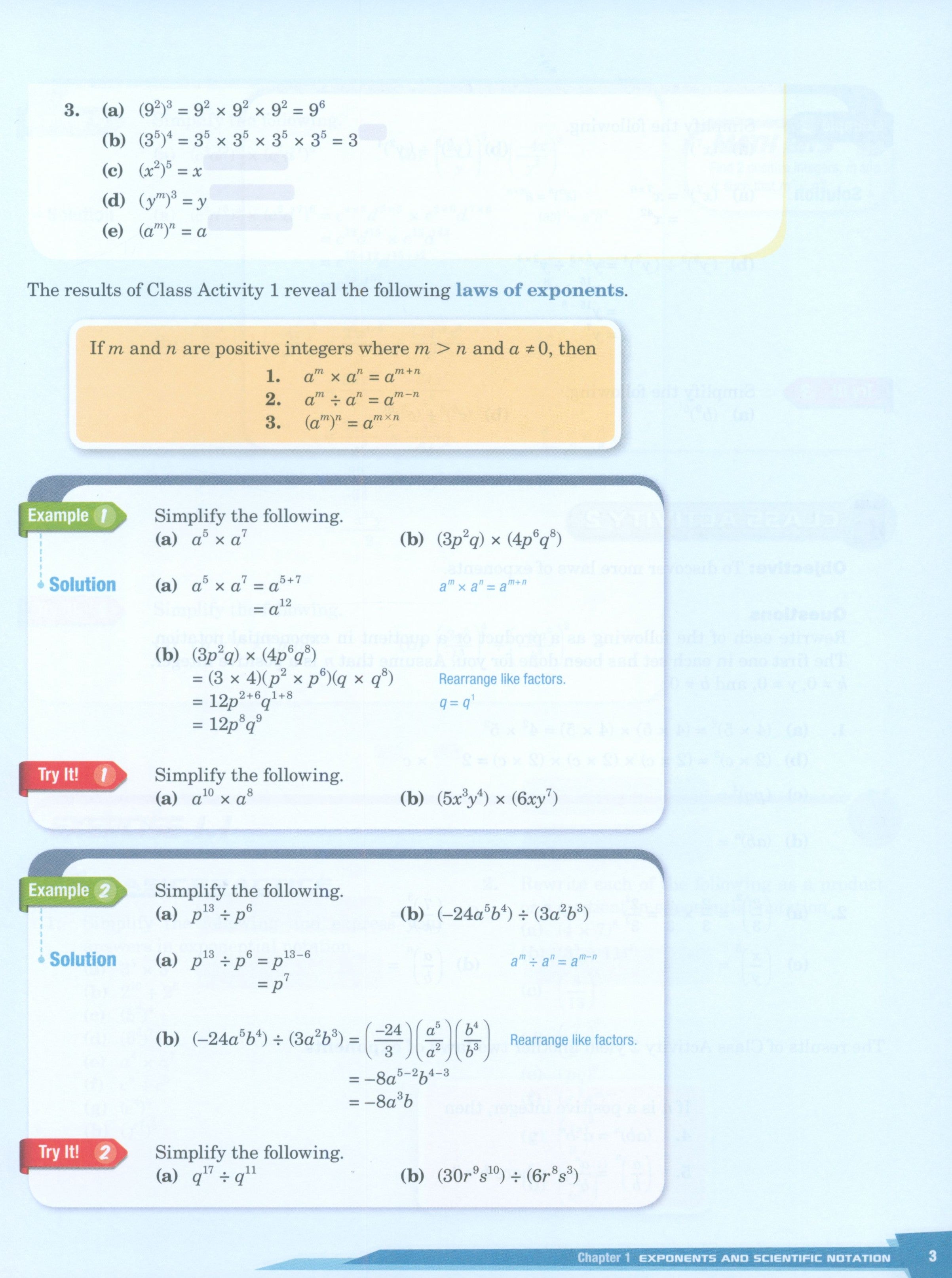 كتاب Dimensions Math المدرسي 8A