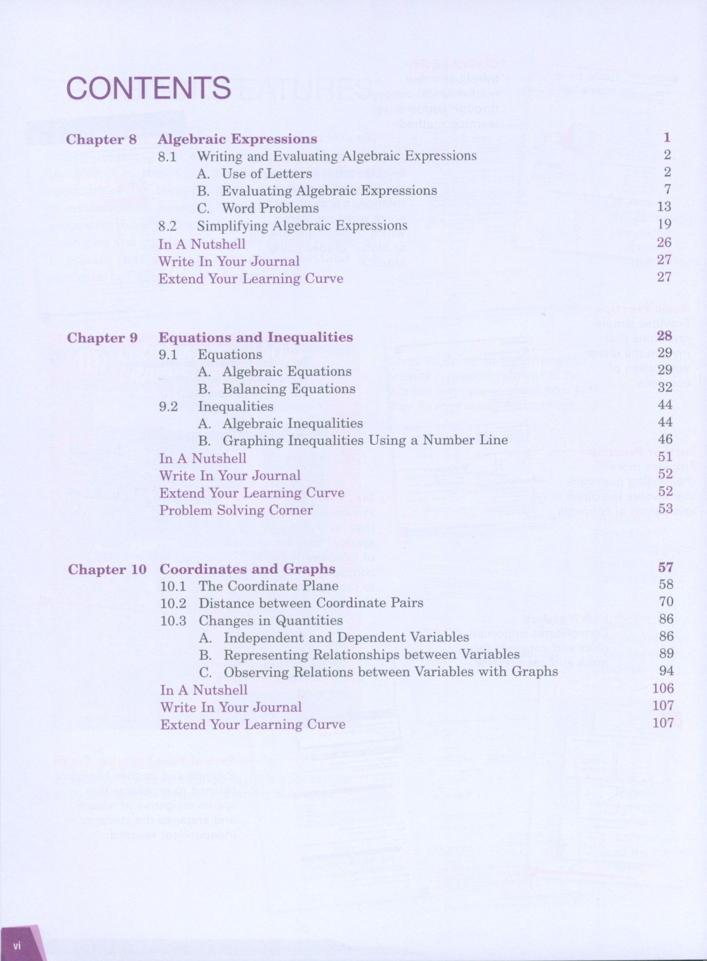 كتاب الأبعاد في الرياضيات 6B