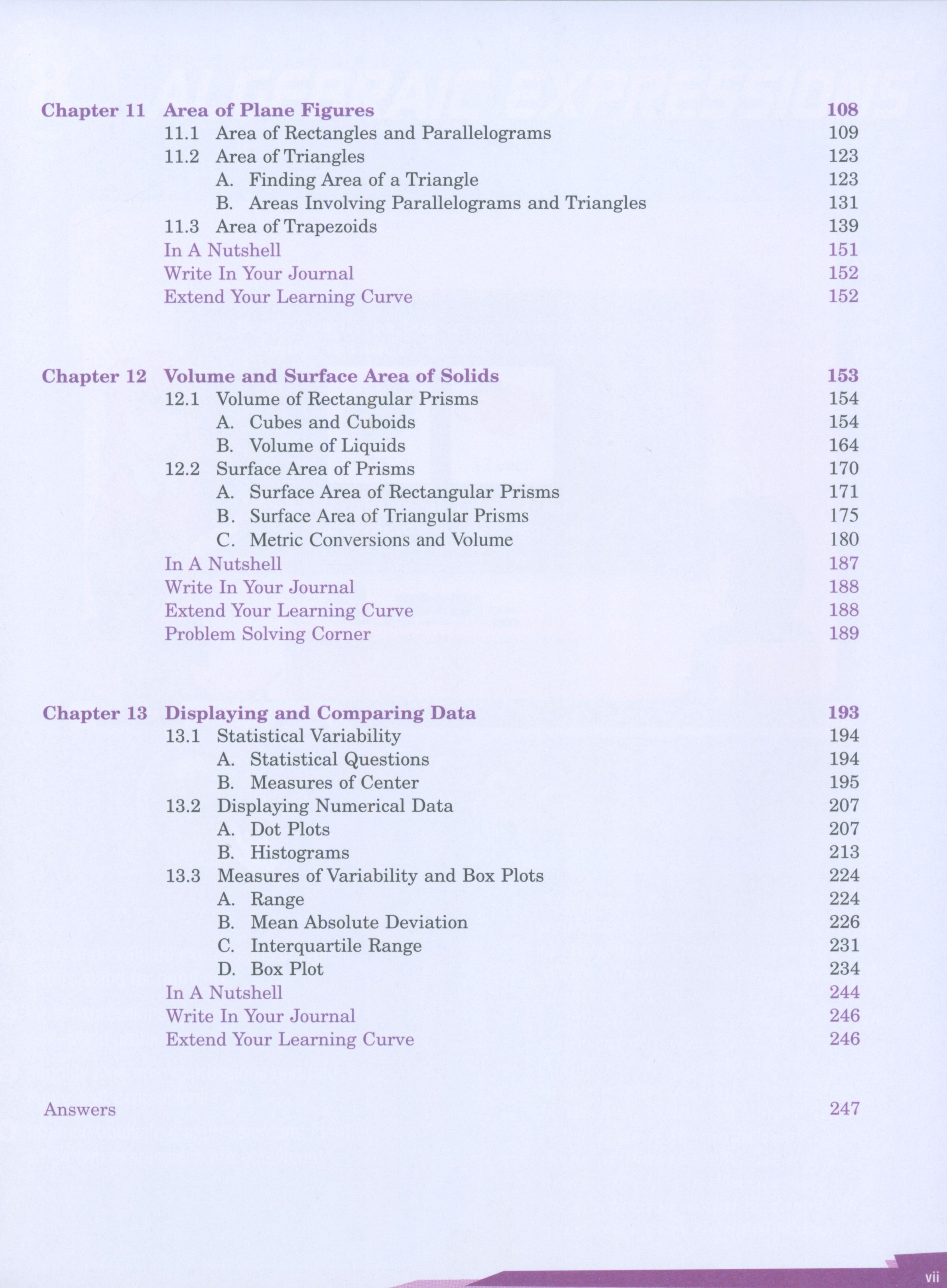 كتاب الأبعاد في الرياضيات 6B