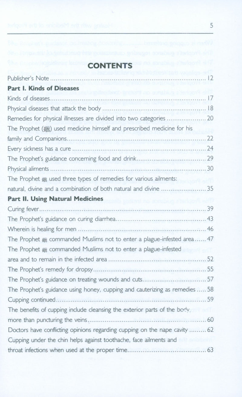 Healing with the Medicine of the Prophet