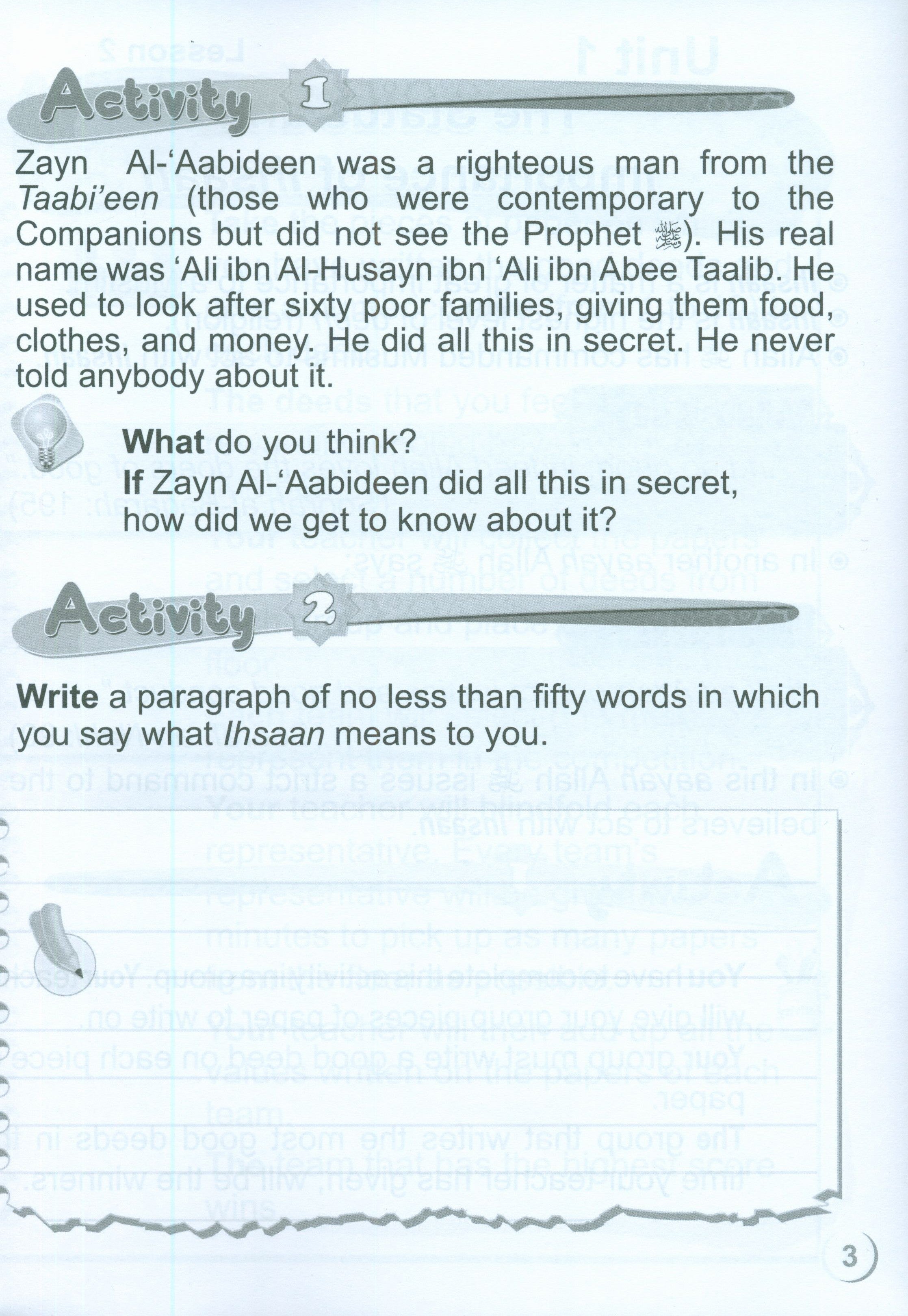 ICO Islamic Studies Workbook Level 3 Part 1
