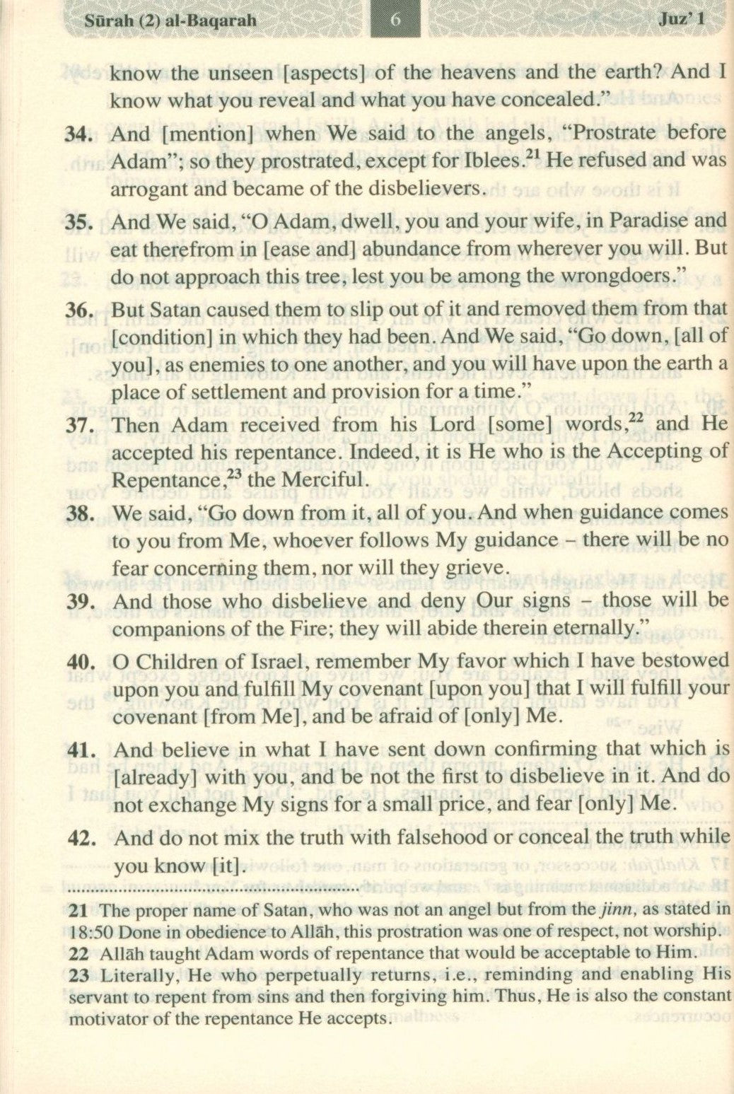 The Meanings of The Qur'an in English - Pocket Size