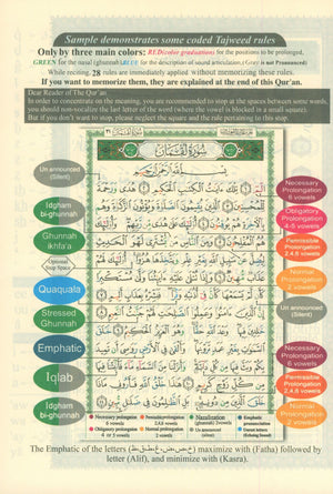Tajweed Quran with Meanings Translation and Transliteration - 30 Parts (7