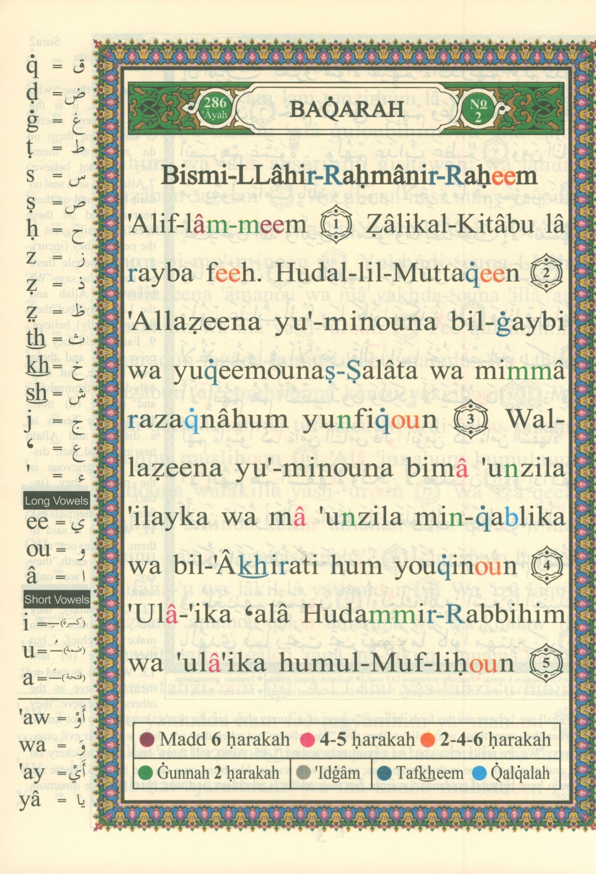 Tajweed Quran with Meanings Translation and Transliteration - 30 Parts (7