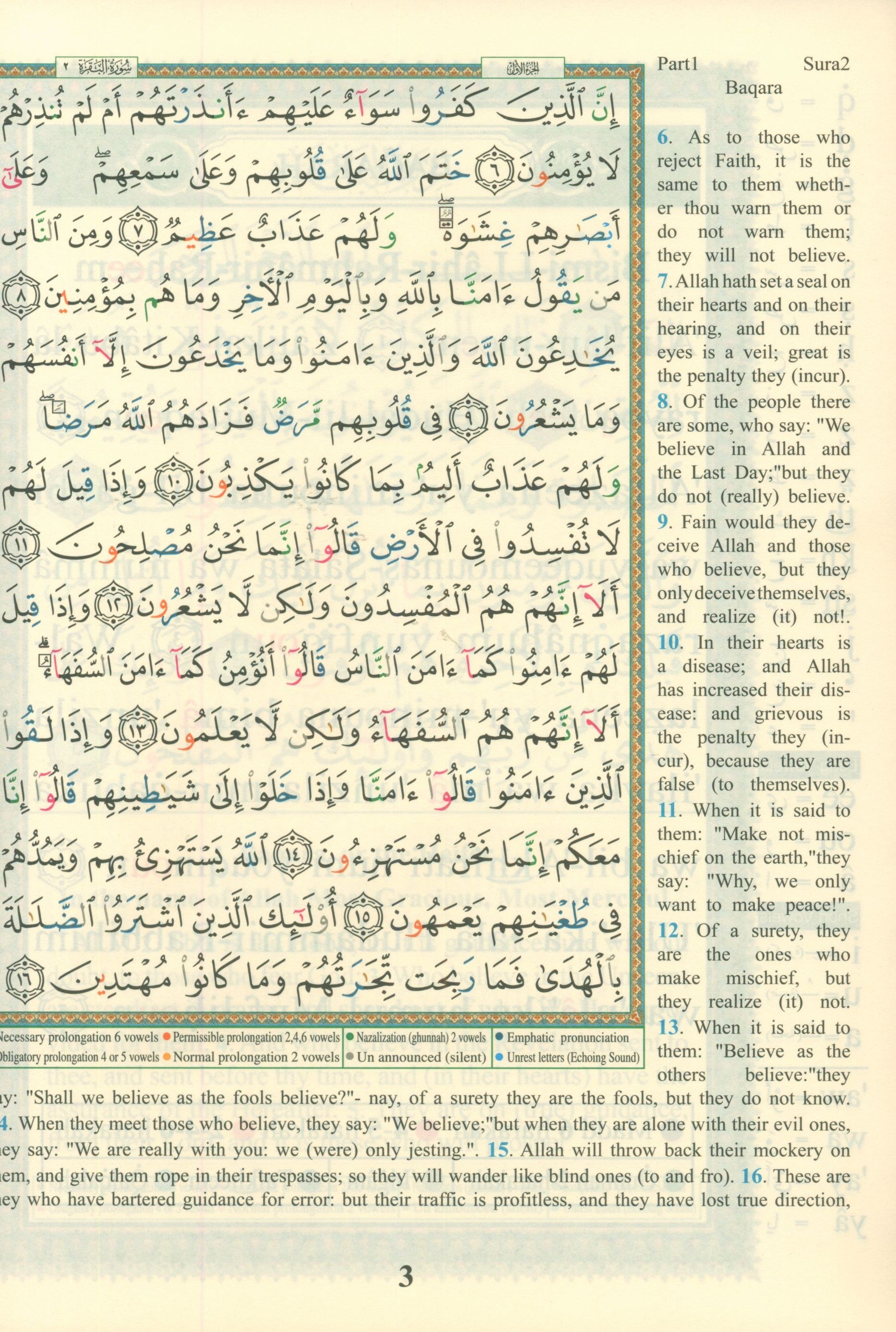 Tajweed Quran with Meanings Translation and Transliteration - 30 Parts (7