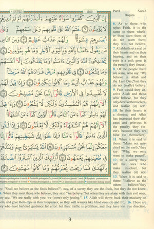 Tajweed Quran with Meanings Translation and Transliteration - 30 Parts (7