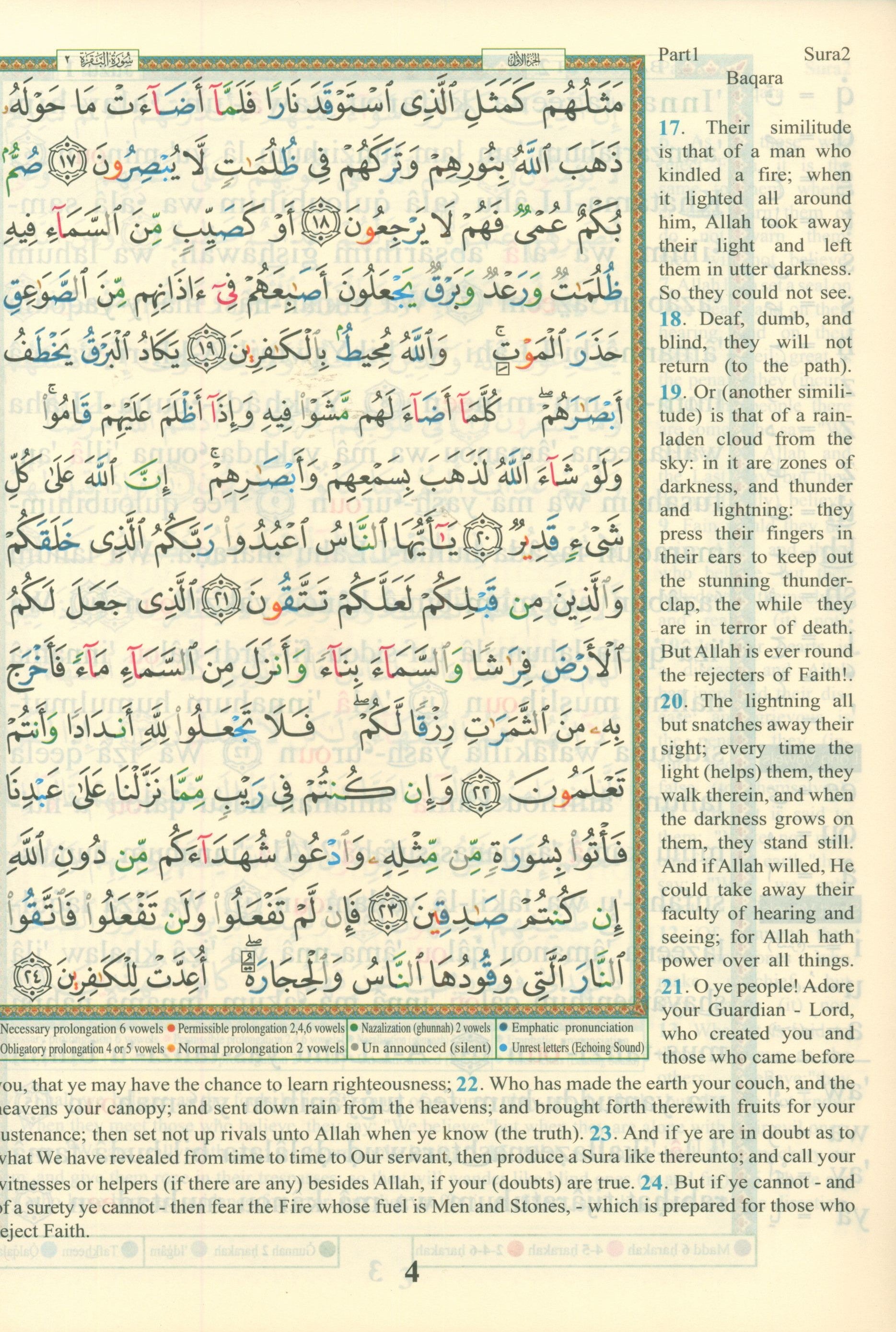 Tajweed Quran with Meanings Translation and Transliteration - 30 Parts (7