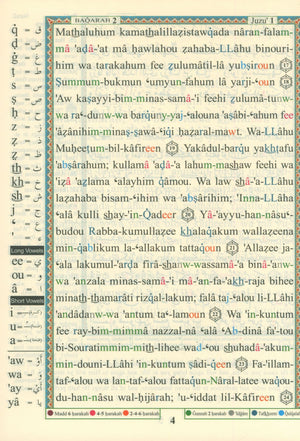 Tajweed Quran with Meanings Translation and Transliteration - 30 Parts (7