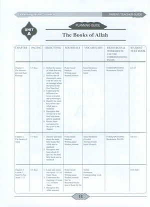 دليل المعلم/الوالد لتعلم الإسلام في عطلة نهاية الأسبوع: المستوى الرابع
