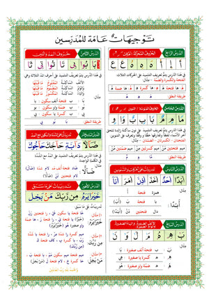 Al-Qaidah An-Noraniah - Juz’ Amma & Suratul-Fatihah for Beginners Large Size 8.25  x 11.25 جزء عم مع سورة الفاتحة للمبتدئين