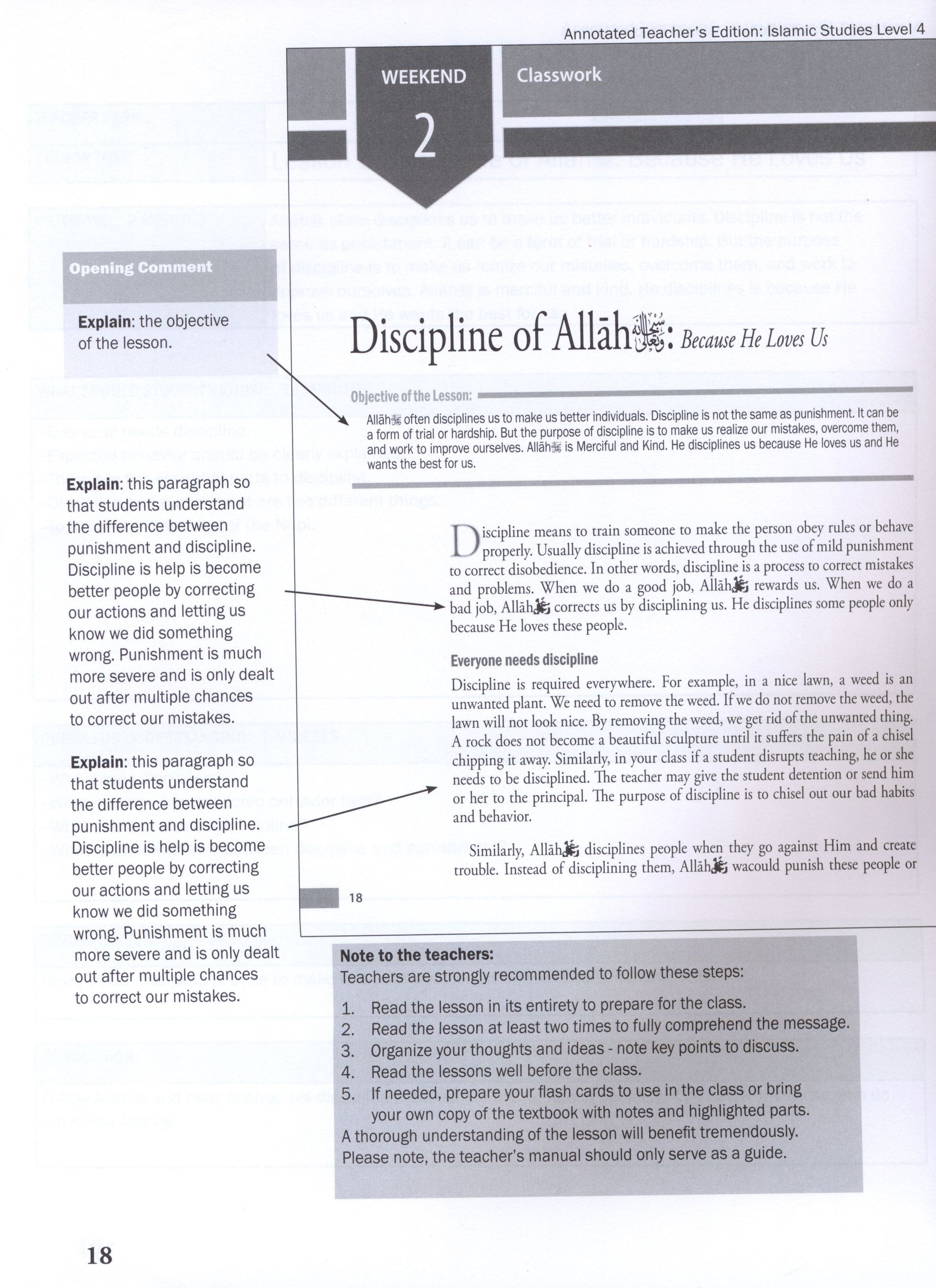 Weekend Learning Islamic Studies Teacher Manual Level 4
