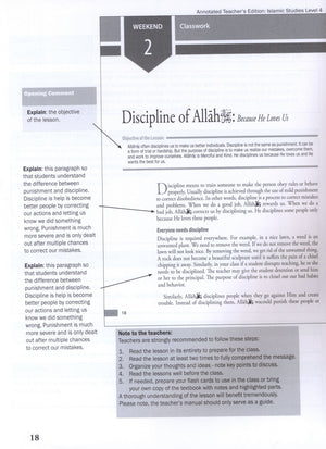 Weekend Learning Islamic Studies Teacher Manual Level 4