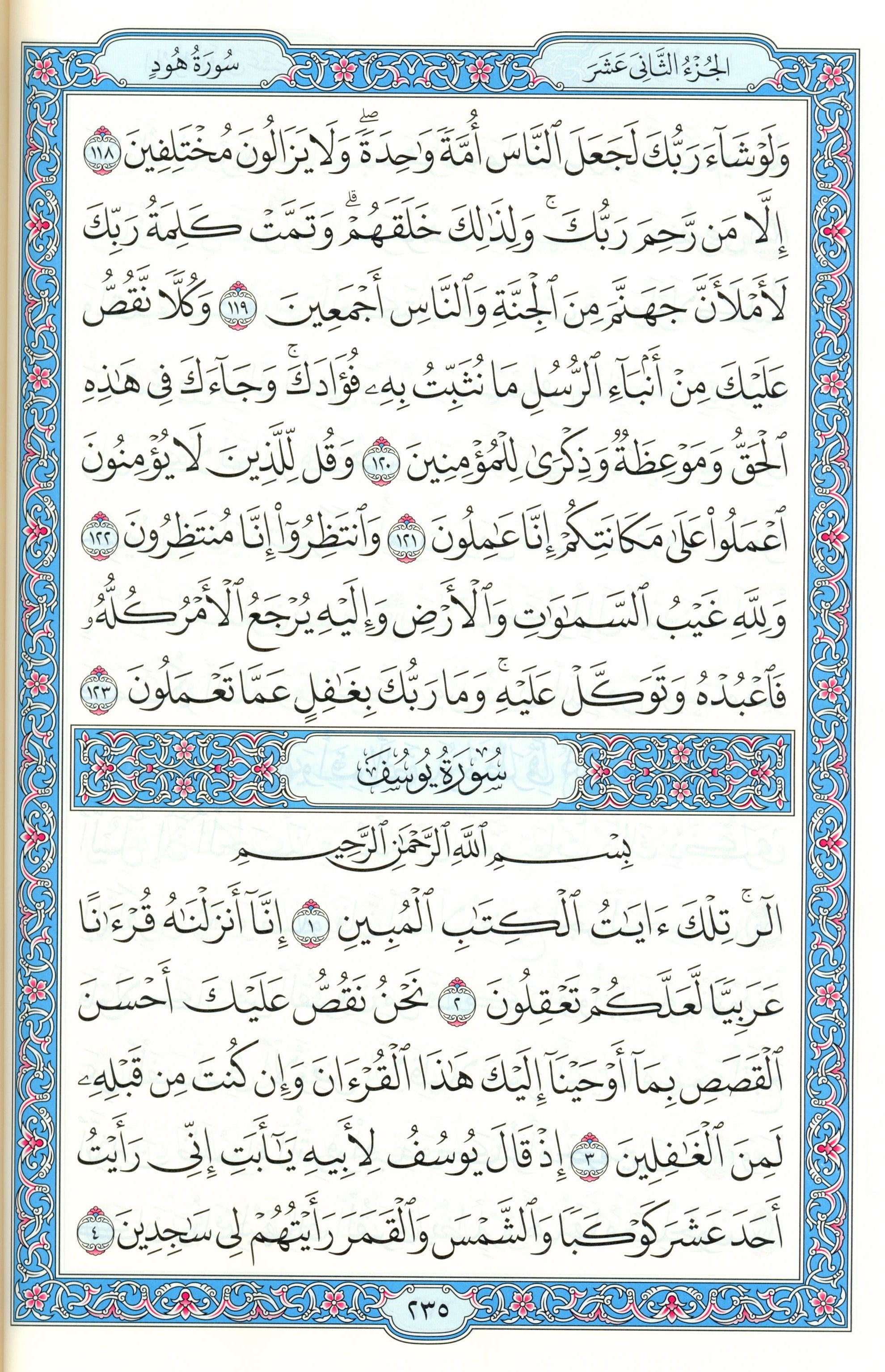 مصحف المدينة - القرآن الكريم (حجم كبير) من مجمع الملك فهد لطباعة المصحف الشريف
