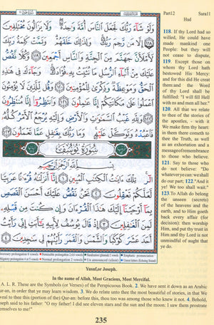تجويد القرآن مع الترجمة الإنجليزية 7 × 9