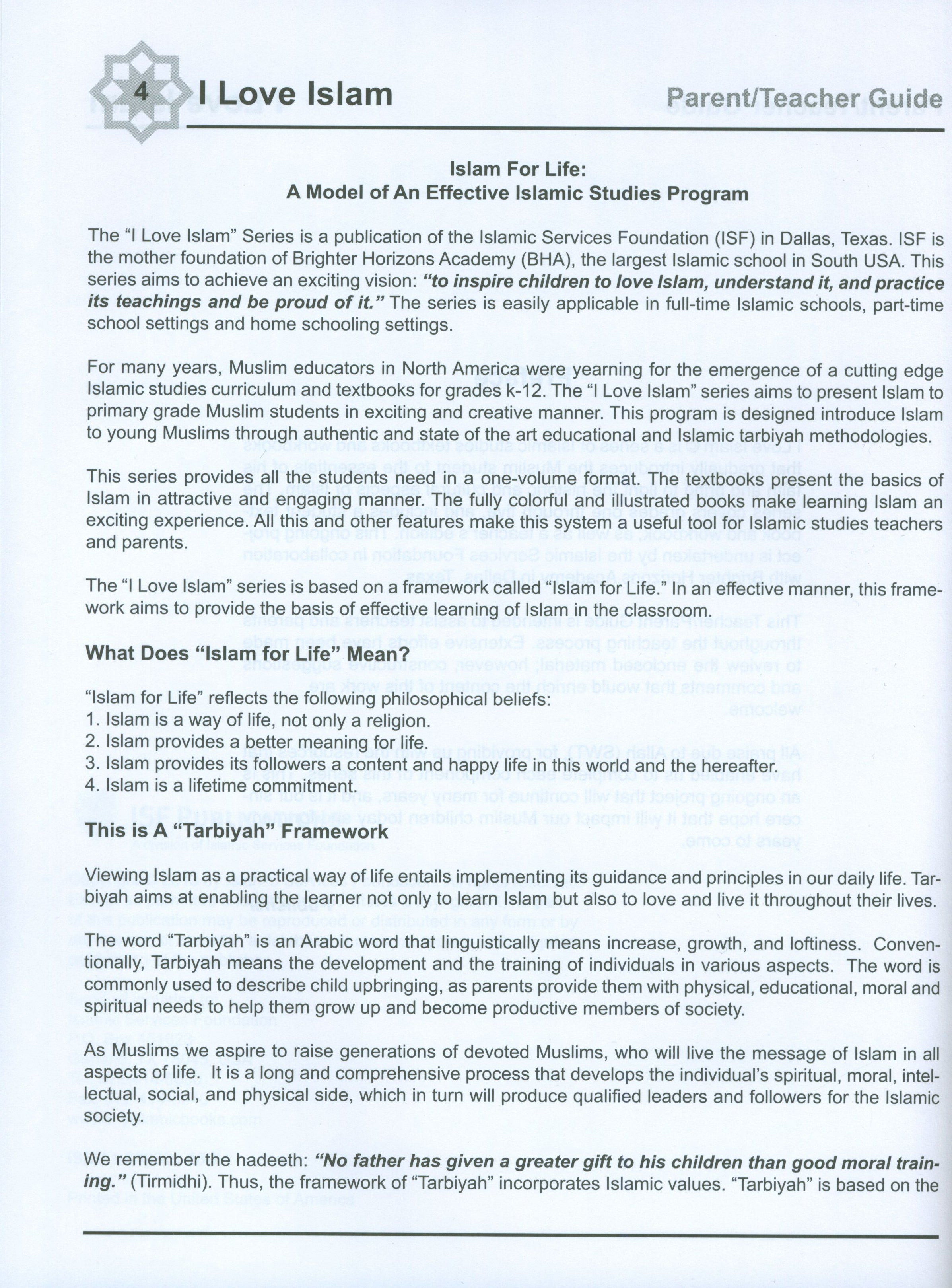 I Love Islam Weekend Edition Teacher / Parent Guide 5