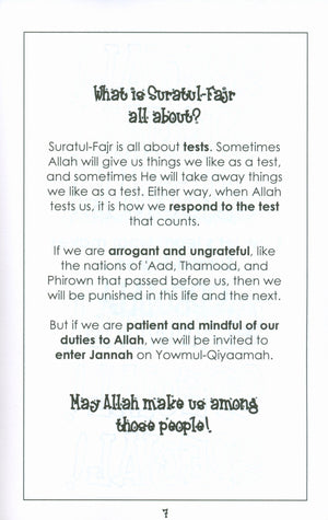 Mini Tafseer Book Suratul Fajr (Surah 89)